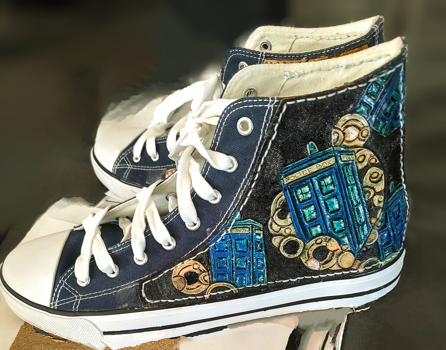 Custom Designed High Top Tennis Shoes