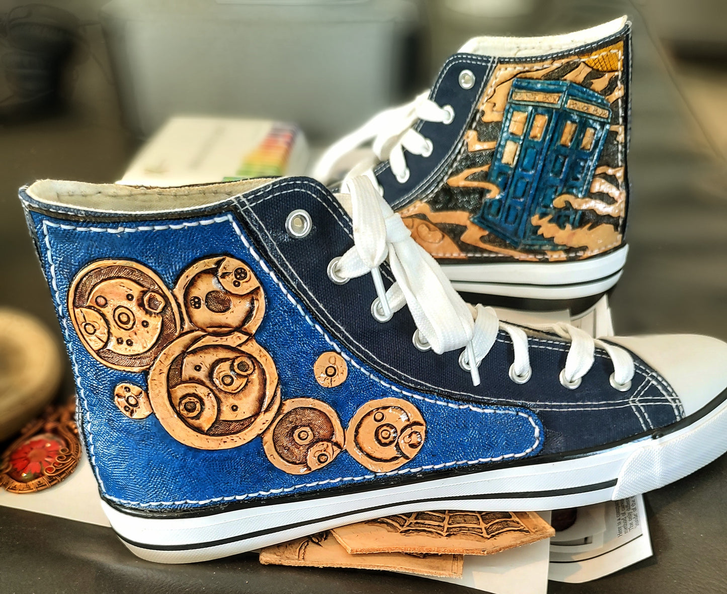 Custom Designed High Top Tennis Shoes