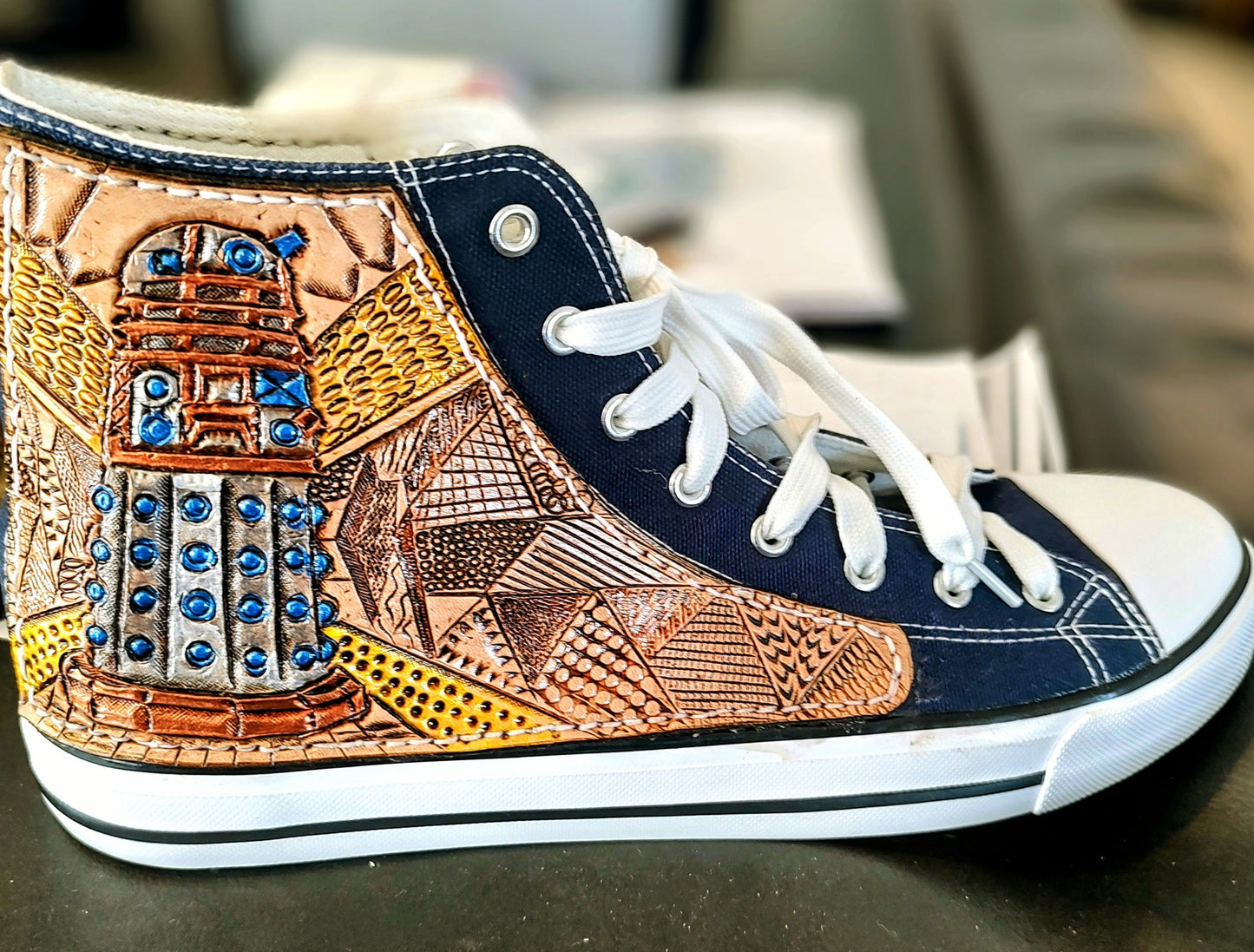 Custom Designed High Top Tennis Shoes