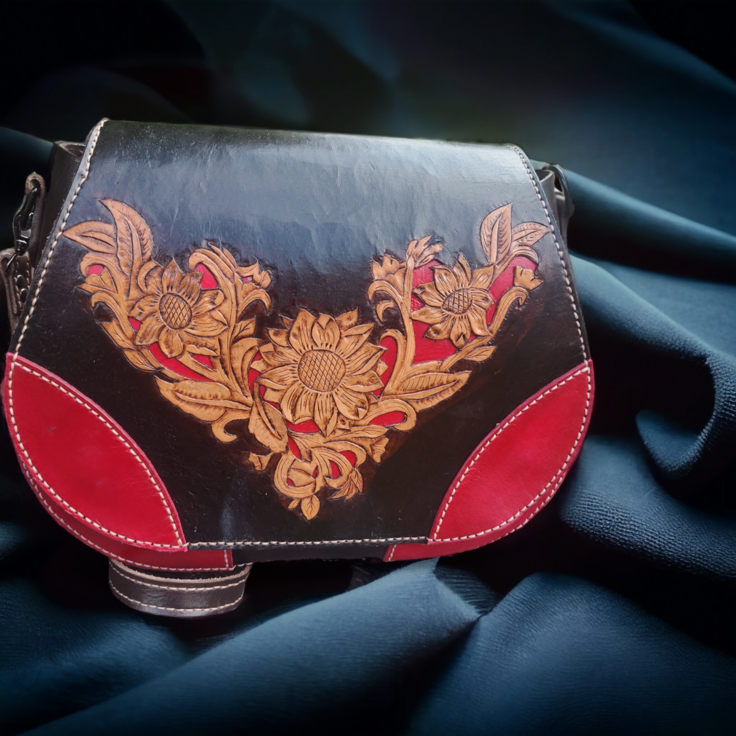 Hand tooled BoHo Purse