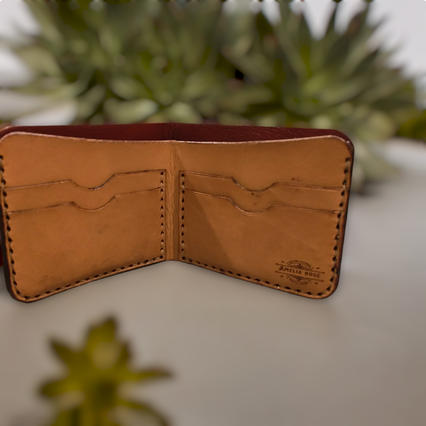 Bi-Fold Wallet with Old World Map