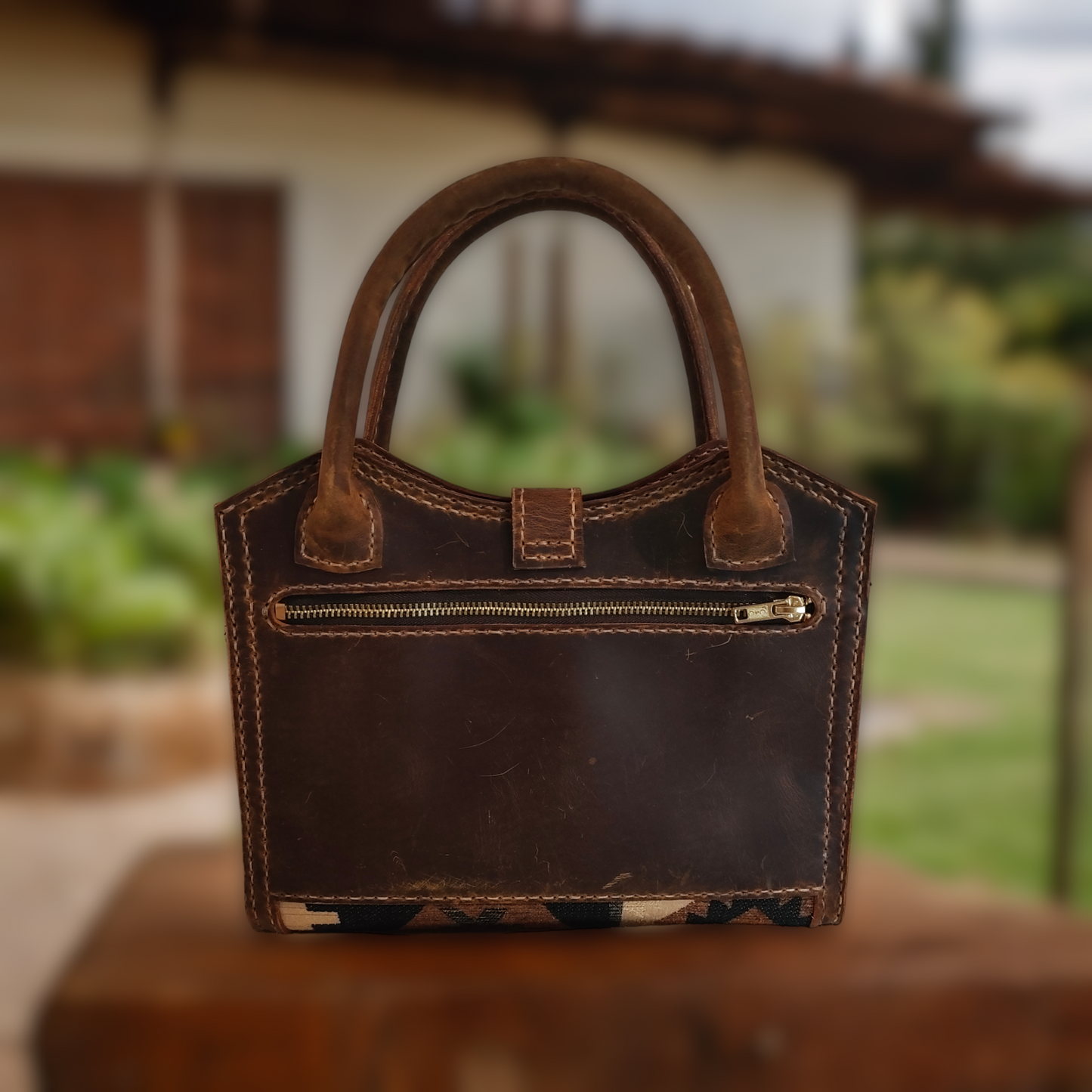 Amelia Rose Designer Collection Handbag with Western Inlay