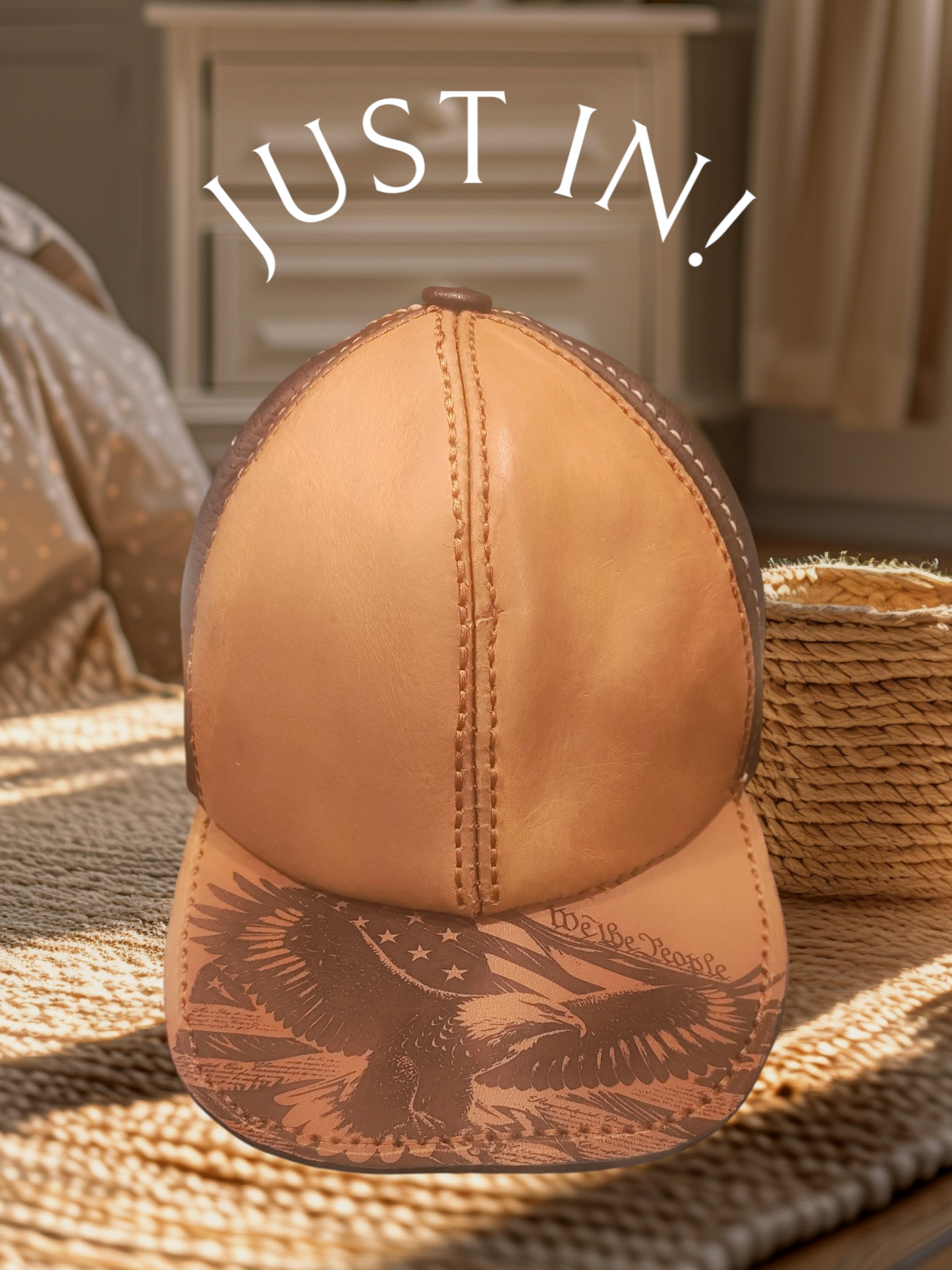 All Leather Baseball Hat